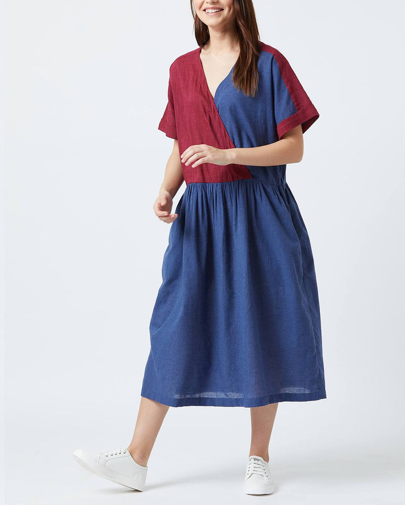 Doodlage  Sage Overlap Dress