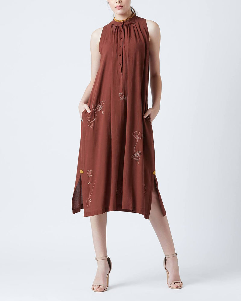 Grace Emb Red Tunic