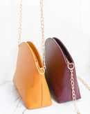 Whitefire Vegan Leather Dome Sling Bag in Ruby Red