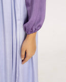 Upcycled Purple-Lilac Maxi Dress