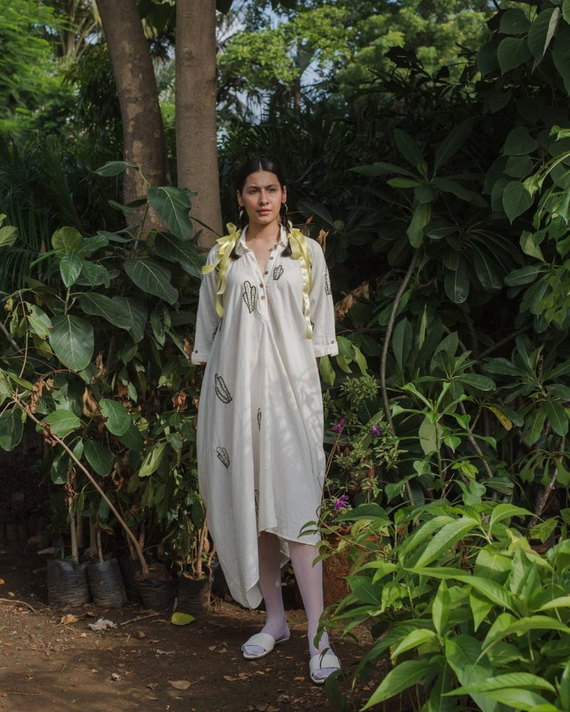 Ethically Made VAAYU COLLARED DRESS