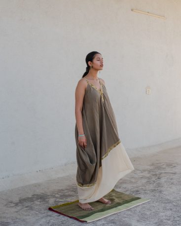 Ethically Made Amira Taupe Tanga Dress