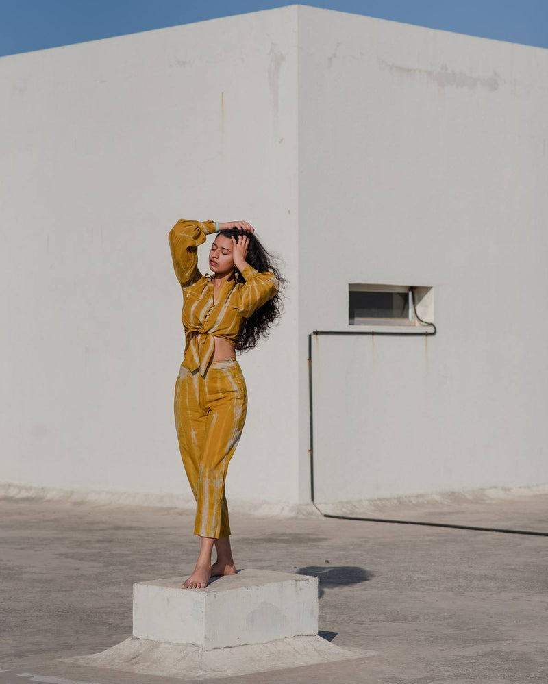 Ethically Made Myaan Mustard Co-ord Set