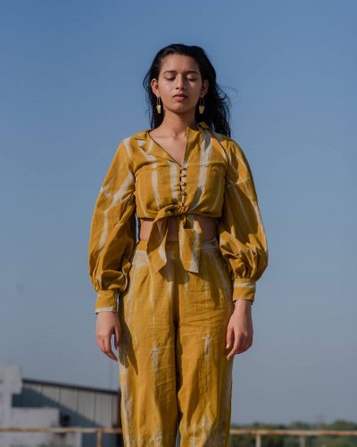 Ethically Made Myaan Mustard Co-ord Set