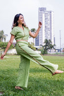 Gingko Crop Top Pants Set