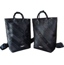 Jaggery Noir Day Tripper Backpack in Rescued Car Seat Belts