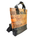 Jaggery Serially Circular Day Tripper Backpack 14" in Ex-Cargo Belts and Rescued Car Seat Belts