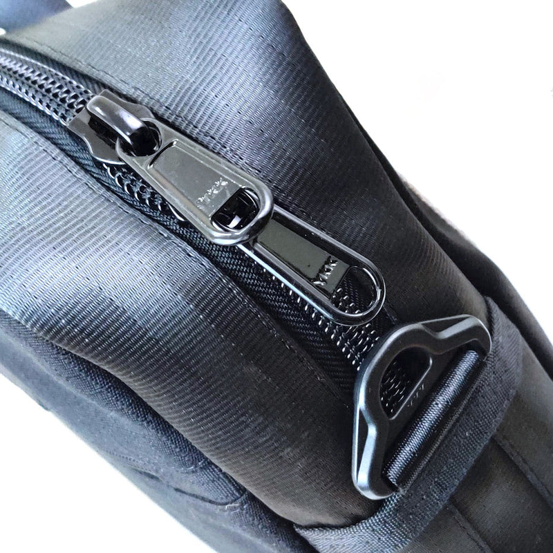 Jaggery Serially Circular Co-founder's Bag in Ex-Cargo Belts and Car Seat Belts [15" laptop bag]