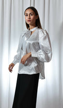 Earth Republic 100% Recycled Satin Eliza Handcrafted Top