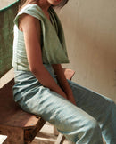 East 14  Straight fir Matka Cotton Pants