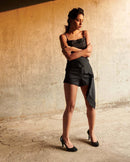 East 14  Tribeca Cotton Satin Shorts