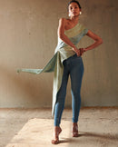 East 14  Asymmetrical Chelsea Matka Cotton Top