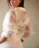 East 14  Nolita Silk Organza Bomber Jacket