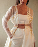 East 14  Whitney Silk Organza and Giza Cotton Jacket