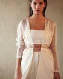 East 14  Whitney Silk Organza and Giza Cotton Jacket