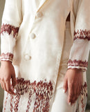 East 14  Assym Silk Organza and Giza Cotton Jacket