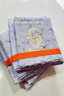 Unalome Happy Day Blue Textile Paper Wishcards - Set of 5