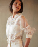 East 14  Nolita Silk Organza Bomber Jacket