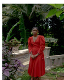 The Jodi Life  Hibiscus Mangalgiri Cotton Wrap Dress