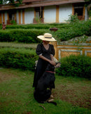 The Jodi Life  Dahlia Noir Mangalgiri Cotton Wrap Dress