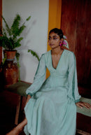 The Jodi Life  Champa Muslin Vegan Silk Maxi Dress