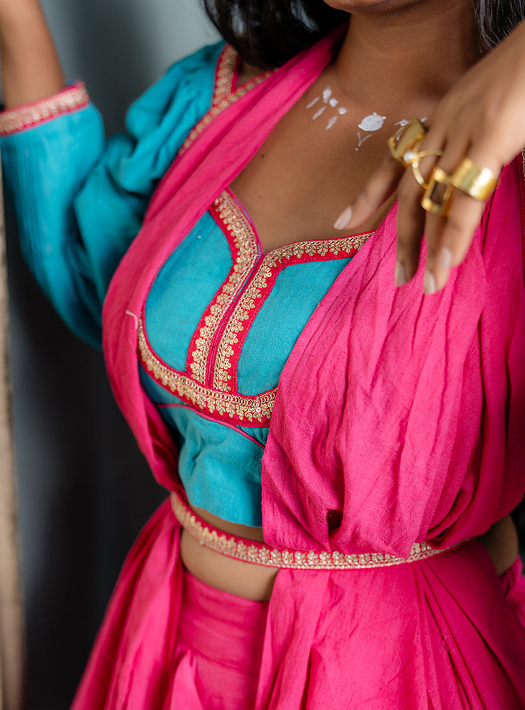 rakhi outfits blouse for handloom sarees  | Prathaa | Handloom & Sustainable Clothing