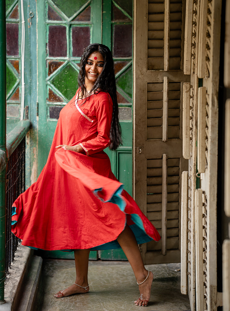Prathaa Anuragi Kalidar Kurta/dress