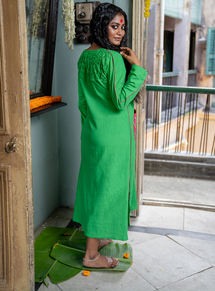 fitting straight dress  | Prathaa | Handloom & Sustainable Clothing