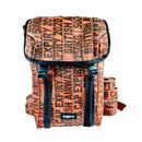 Jaggery Serially Circular Fausto Backpack in Ex-British Cargo Belts & Rescued Car Seat Belts [15" Laptop bag]
