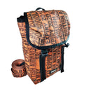 Jaggery Serially Circular Fausto Backpack in Ex-British Cargo Belts & Rescued Car Seat Belts [15" Laptop bag]