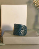 Noupelle  Greenery Teal Upcycled Leather Bracelets