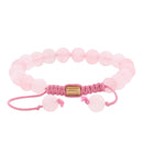 Unisex Real Rose Quartz Healing Bracelet