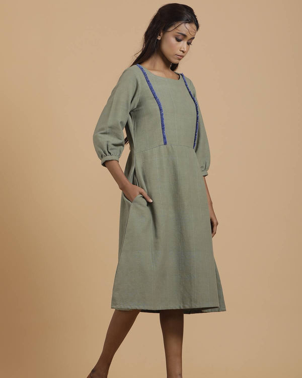 Handcrafted Hide out Handspun and Handwoven cotton Dress