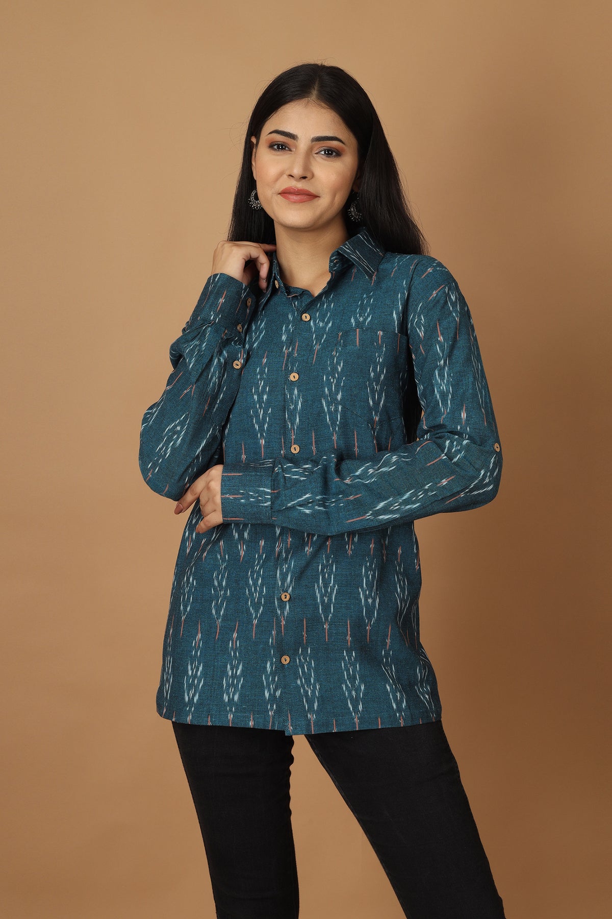 Buy Tamaksh Tamaksh Women's Blue Cotton Handcrafted