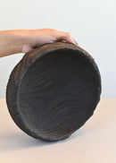 Hohmgrain Home Décor Dark Brown Recycled Canadian Pine Wood Charred Bowl