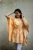 Turmeric Yellow Short Kaftaan in Lyocell