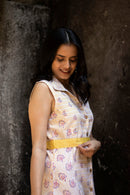 Organic Cotton Women's Dress in Yellow Marigold