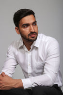 Earthy Route Tencel™ Lyocell Shirt in Milky White