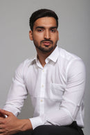 Earthy Route Tencel™ Lyocell Shirt in Milky White