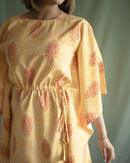 Turmeric Yellow Short Kaftaan in Lyocell