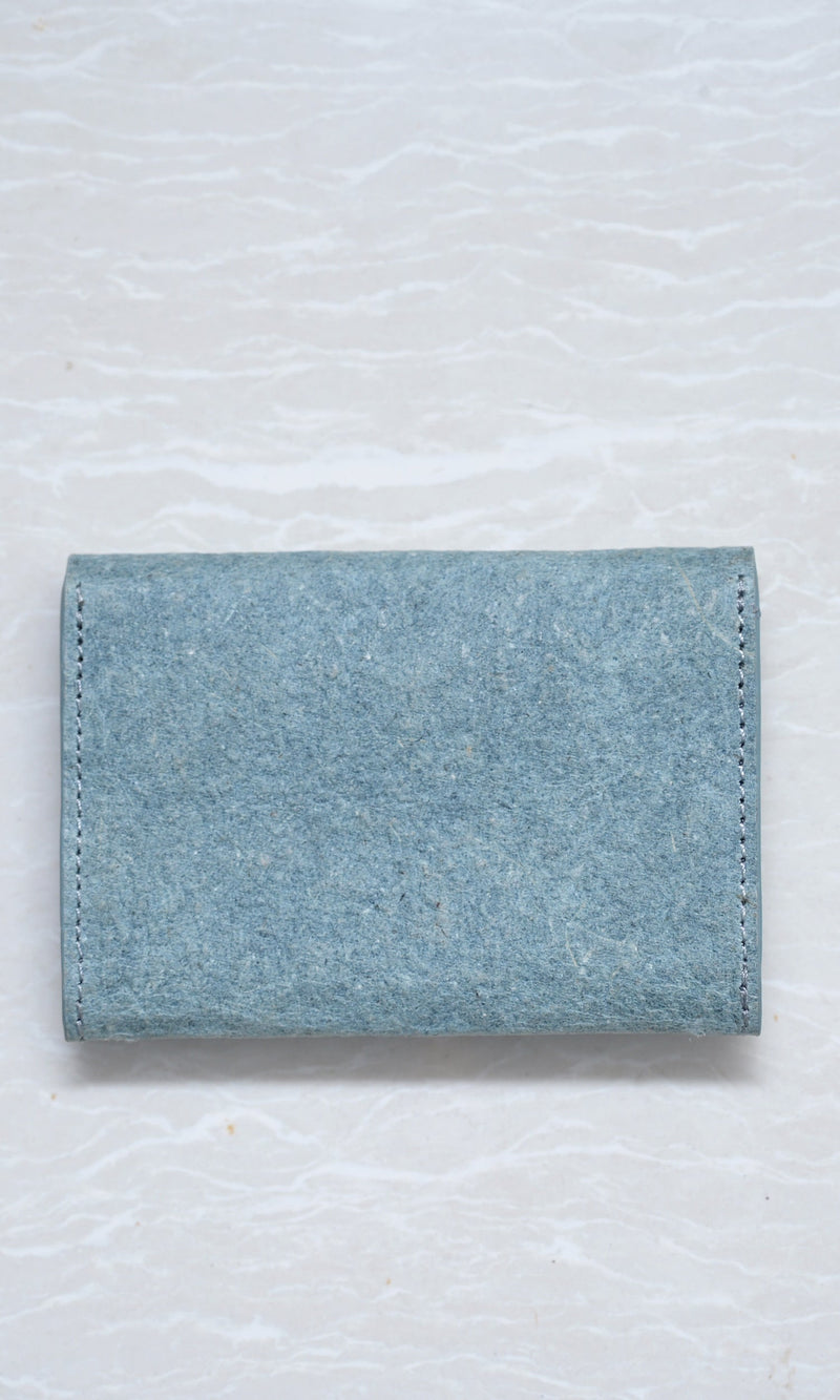 Zenkind Natural 100% Plant Based and Biodegradable Coconut Leather Powder Blue Wallet