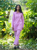 Vanaras Organic Cotton Ilma Lavender Narrow Pants