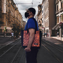 Jaggery Serially Circular Marlini Vegan Tote in Ex-British Cargo Belts & Ex-Army Black Canvas