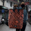 Jaggery Serially Circular Day Tripper Backpack 14" in Ex-British Cargo Belts and Rescued Car Seat Belts