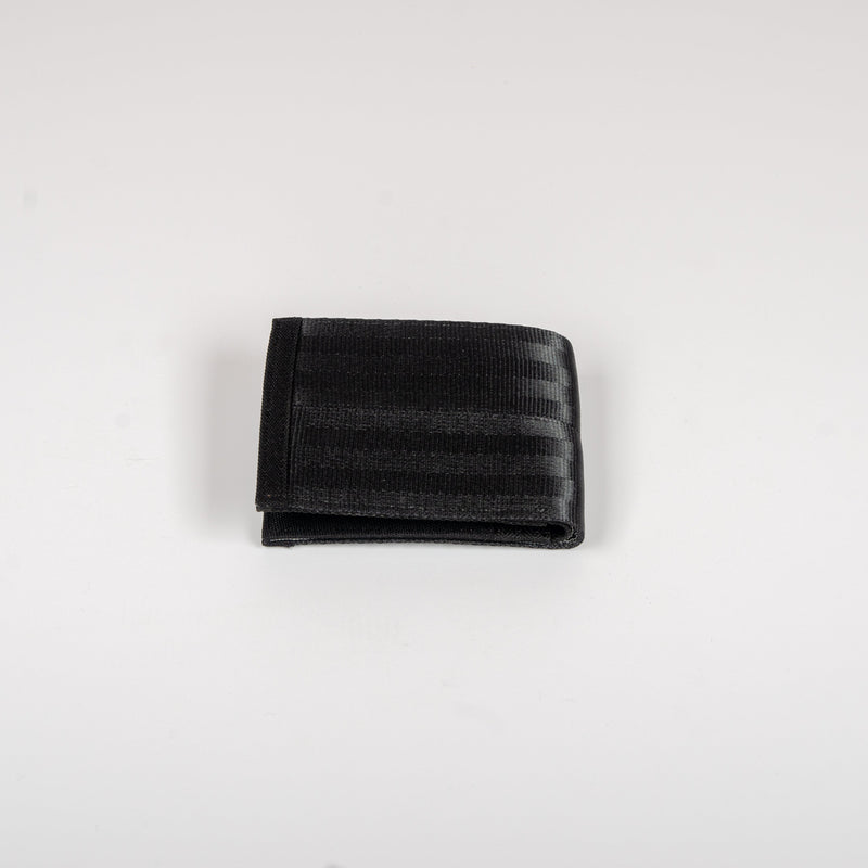 Jaggery Noir Wallet in Black Rescued Car Belts