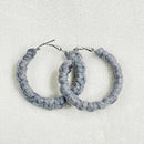 Saanjh Boho Chic Macrame Earrings Modish Hoop
