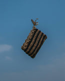 Kaiyare  Banana Fibre Striped clutch