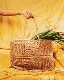 Kaiyare  Patch pattern bag in Banana Fibre