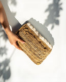 Kaiyare  Clutch with handle in Banana Fibre
