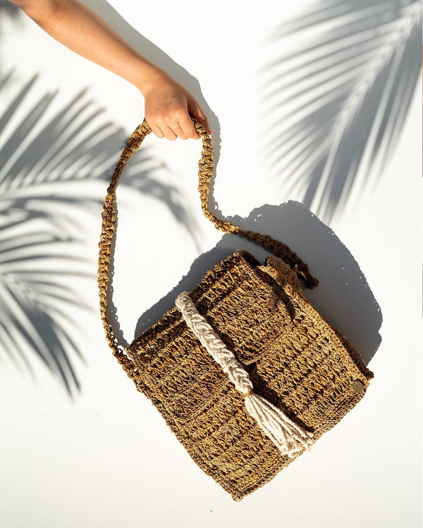 Kaiyare  Banana Fibre Strap Messenger bag